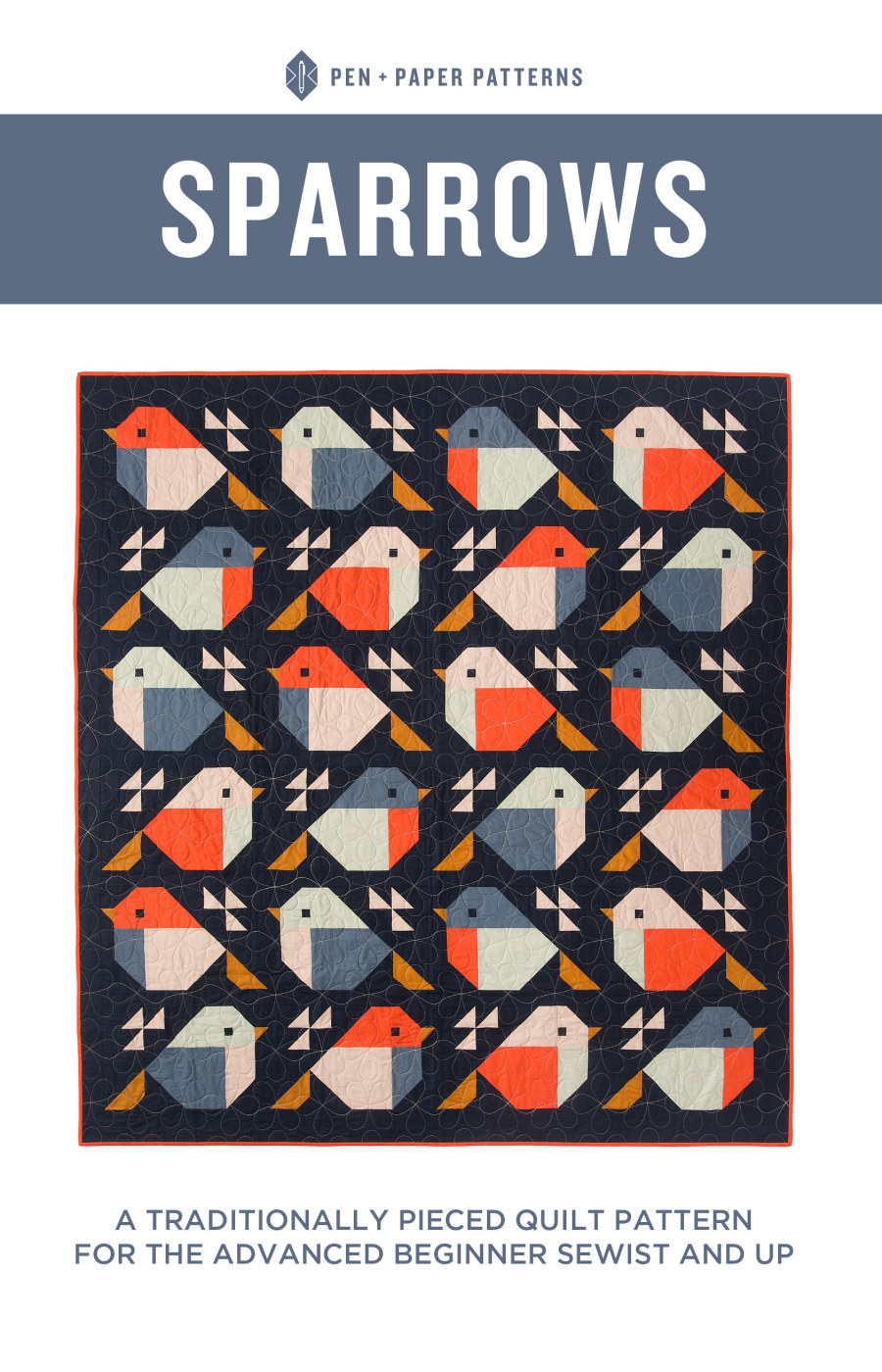 Sparrows Quilt Pattern by Pen + Paper
