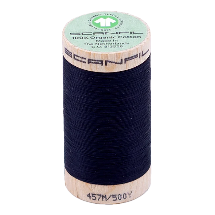 Night Sky 50/2 Weight Scanfil Organic Thread 457 Metres (500 Yards)