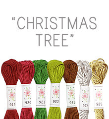 Christmas Tree - Sublime Floss Selection Pack - 7pcs