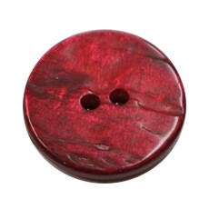 Acrylic Button 2 Hole Textured Without Gloss 15mm Merlot