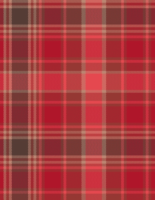 Chevron Plaid Cranberry In Flannel From Highlands Flannel By Agf Studio (Avail Jan)