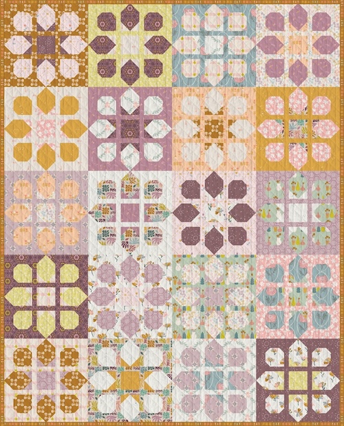 Bloom & Shine Printed Quilt Pattern by Christina Lee for AGF