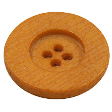 Acrylic Button 4 Hole Textured 18mm Pale Amber