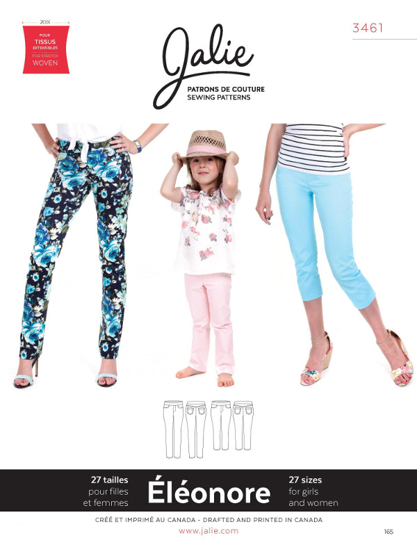 Eleonore Pull On Jeans Pattern by Jalie