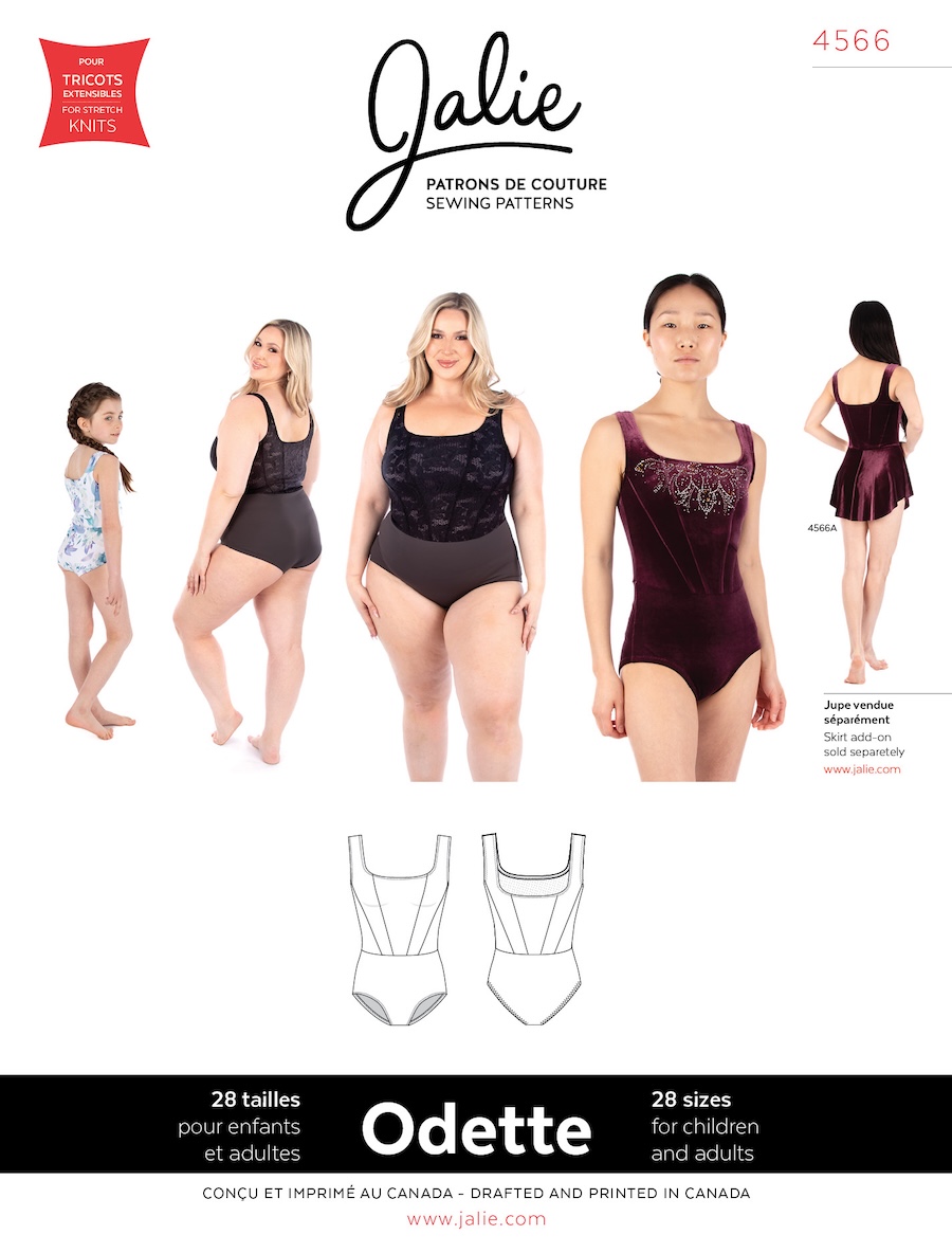 Odette Corset-Style Leotard Pattern By Jalie
