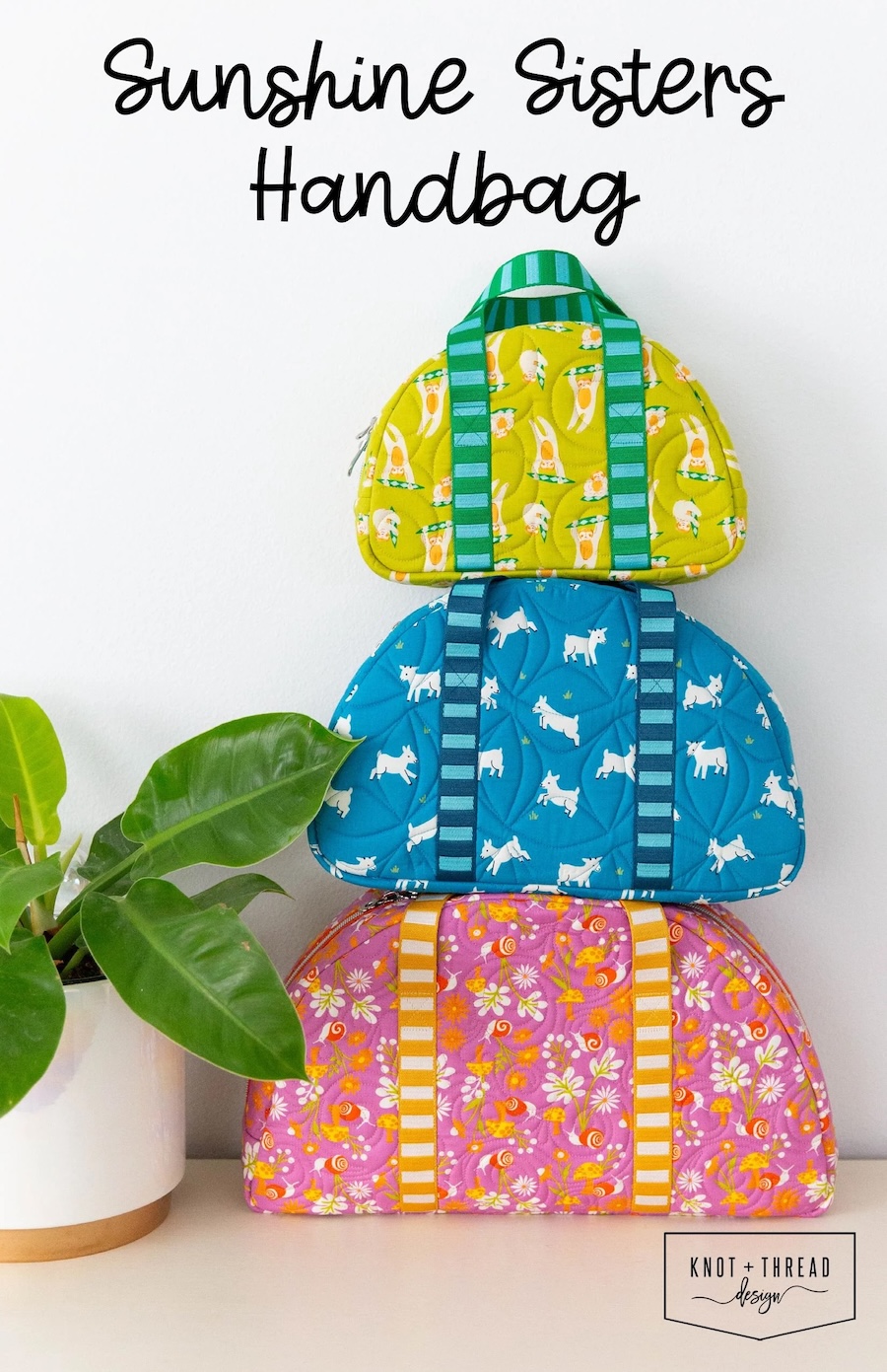 Sunshine Sisters Handbag Pattern By Knot And Thread