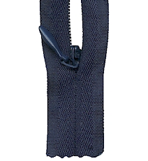Make A Zipper Invisible 162in Long With 12 Zipper Pulls - Navy