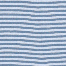 Denim / Light Blue Striped Tubular Ribbing by Modelo Fabrics