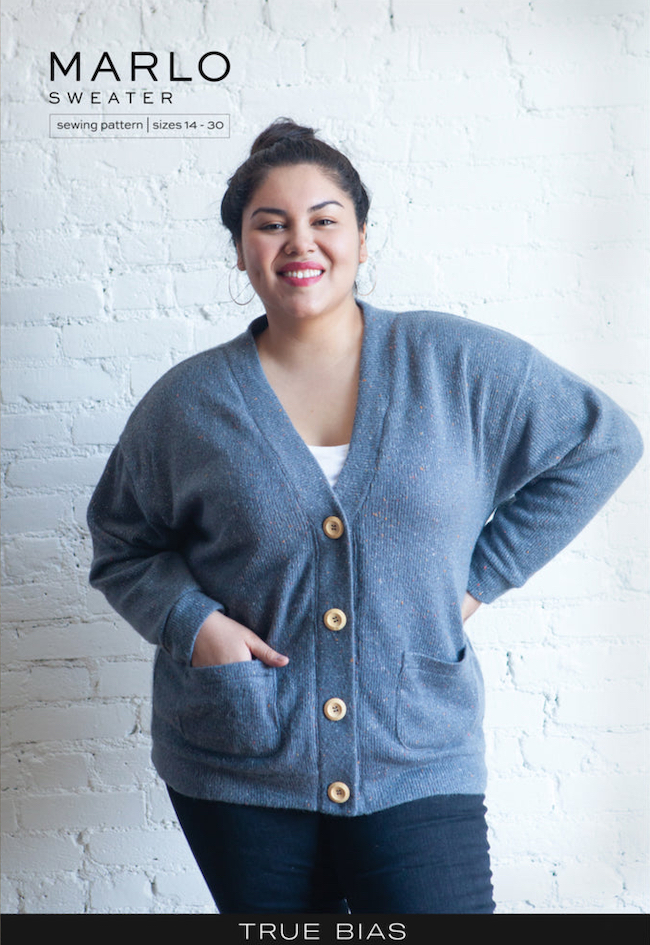 Marlo Sweater Pattern Size 14-30 by True Bias