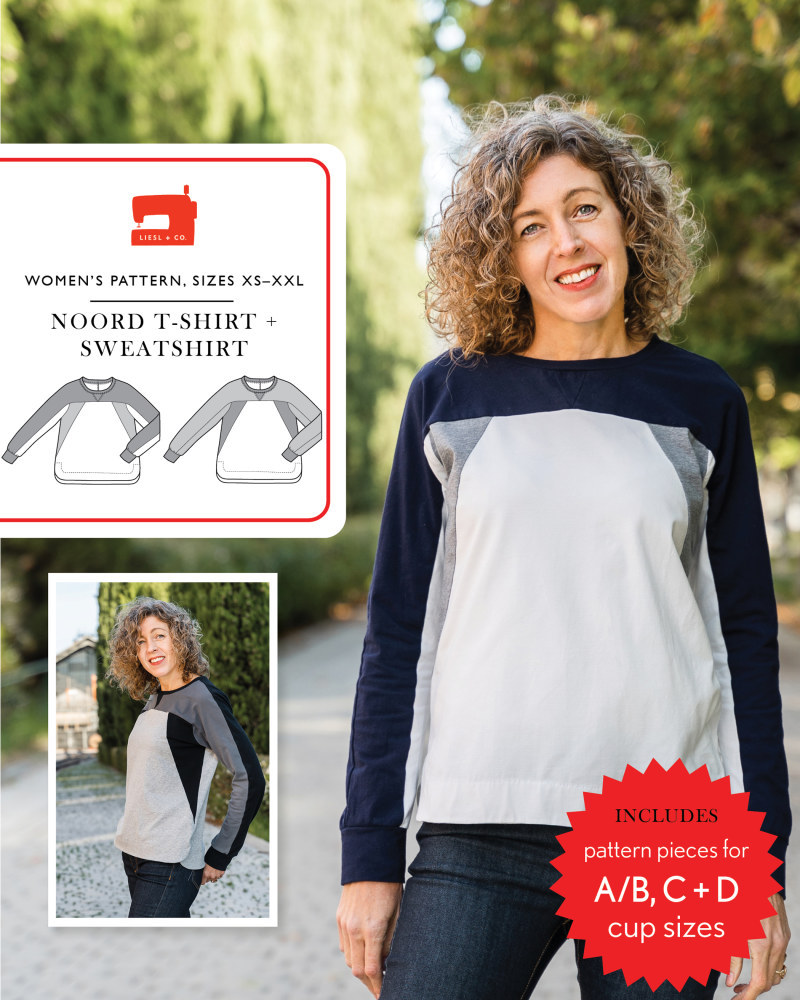 Noord T-Shirt & Sweatshirt Pattern by Liesl + Co