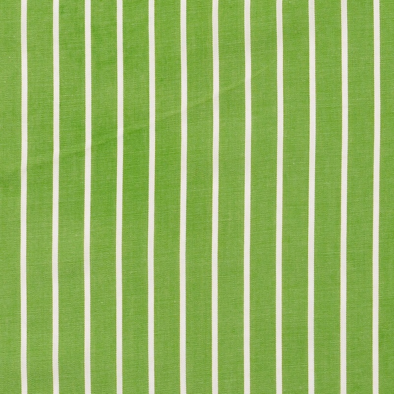Green Wide Striped Cotton Poplin From Jermyn By Modelo Fabrics