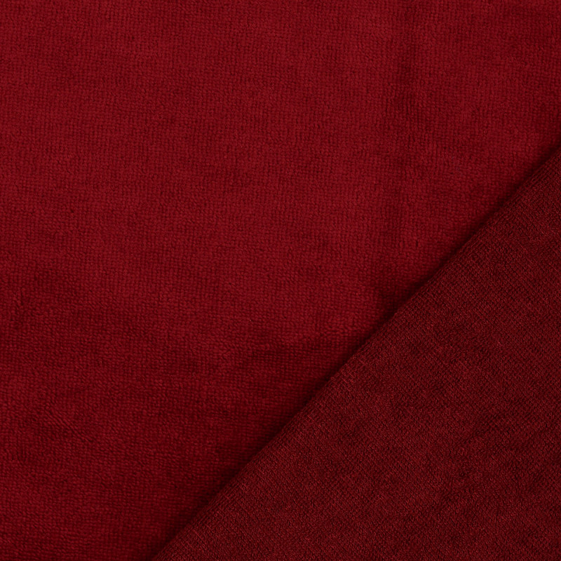 Claret Bamboo Blend Towelling by Modelo Fabrics