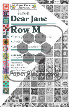 Dear Jane Quilt Paper Piece Pack Row M - Paper Piecing