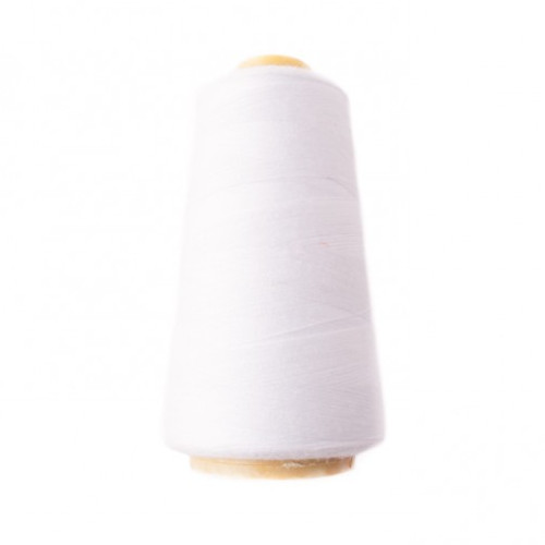 Hantex Overlocker Thread - White - 100% Polyester 3000 Yrds (2700+m)