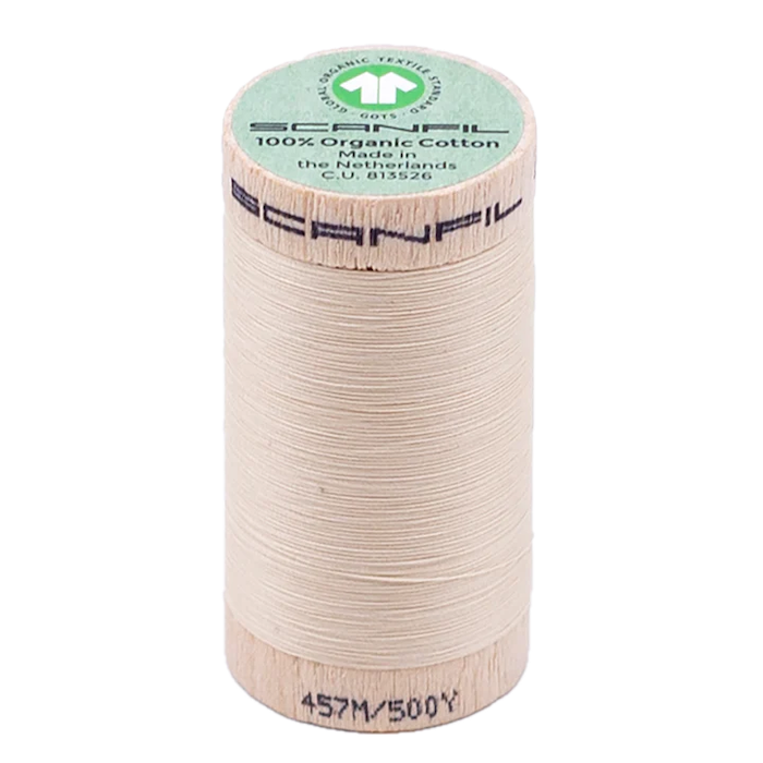 Shortbread 50/2 Weight Scanfil Organic Thread 457 Metres (500 Yards)