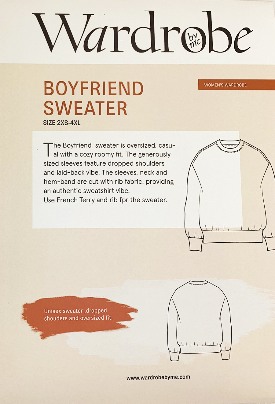 Boyfriend Sweater Pattern By Wardrobe By Me
