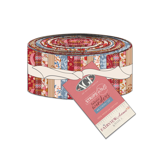 Strips Rolls Fabric Wonders from Fairview Avenue by Bari J. for AGF (Avail Jan)