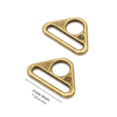 Triangle Ring - Antique Brass - 1 in (24mm) Pack of 2 ByAnnie