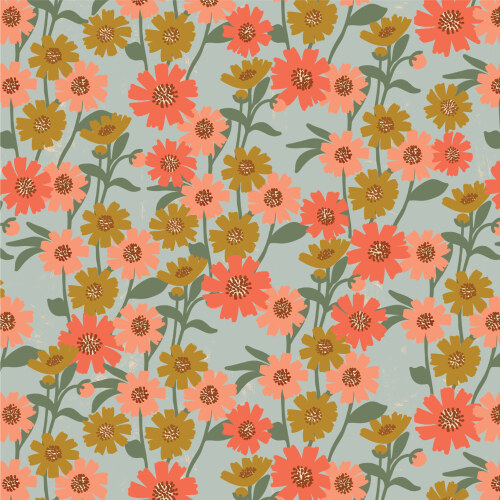 Asters From Floral Frenzy By Samantha Johnson For Cloud9 Fabrics (Due Nov)