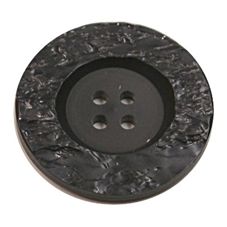 Acrylic Button 4 Hole Metallic 23mm Slate / Silver