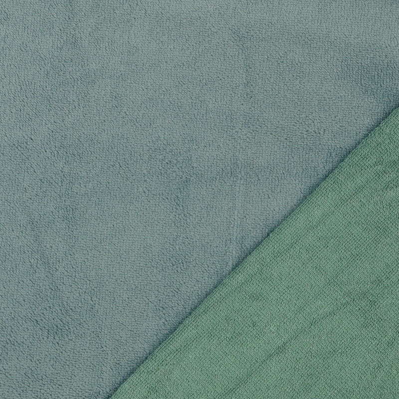 Soft Green Bamboo Blend Towelling by Modelo Fabrics