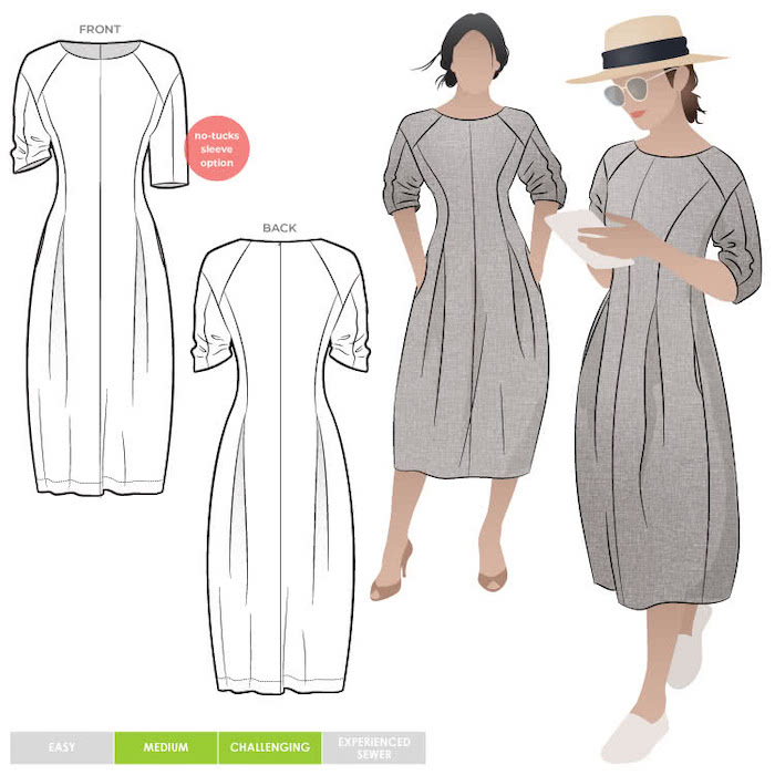 Gertrude Designer Dress Pattern Size 4-16 By Style Arc
