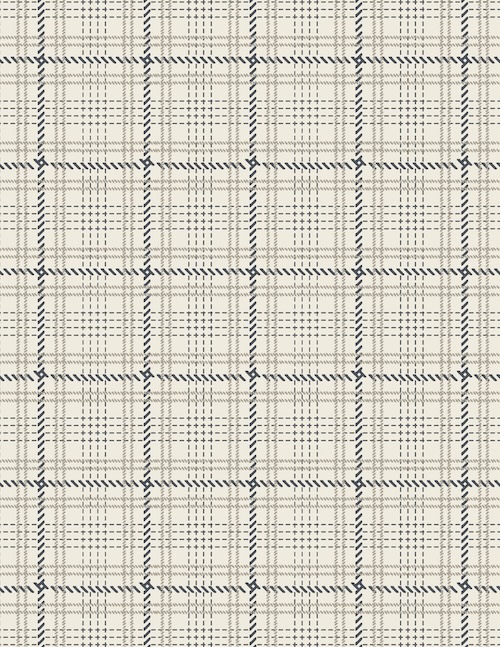 Crosshatch Plaid Oatmeal In Flannel From Highlands Flannel By Agf Studio (Avail Jan)