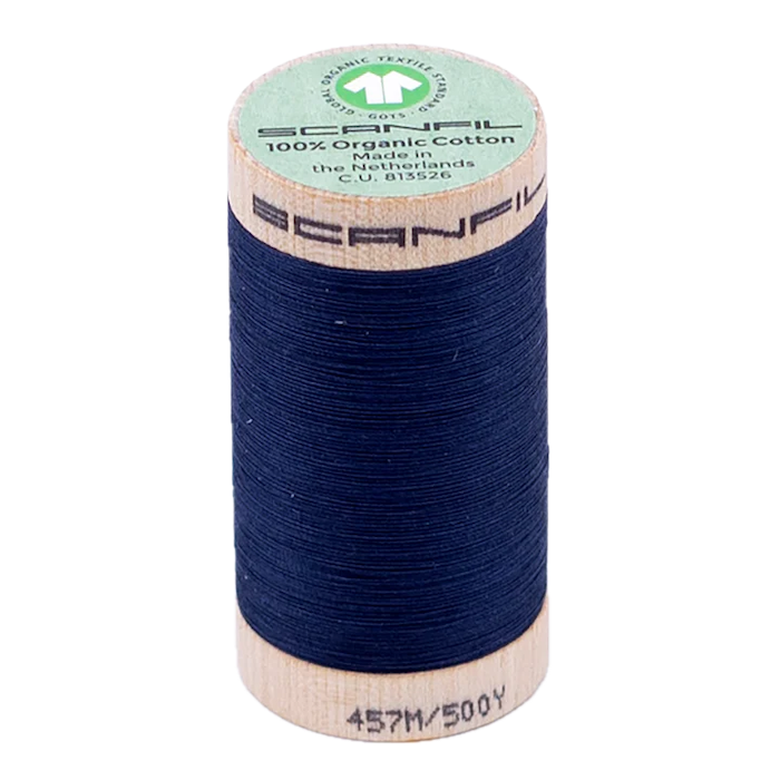 Poseidon 50/2 Weight Scanfil Organic Thread 457 Metres (500 Yards)
