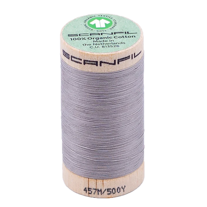 Dove 50/2 Weight Scanfil Organic Thread 457 Metres (500 Yards)