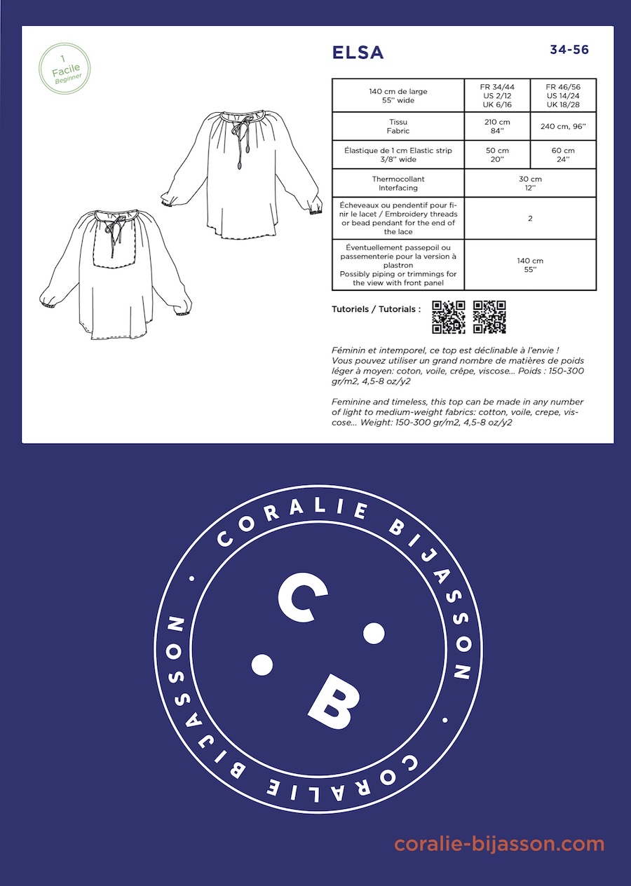 Elsa Tunic Pattern By Coralie Bijasson