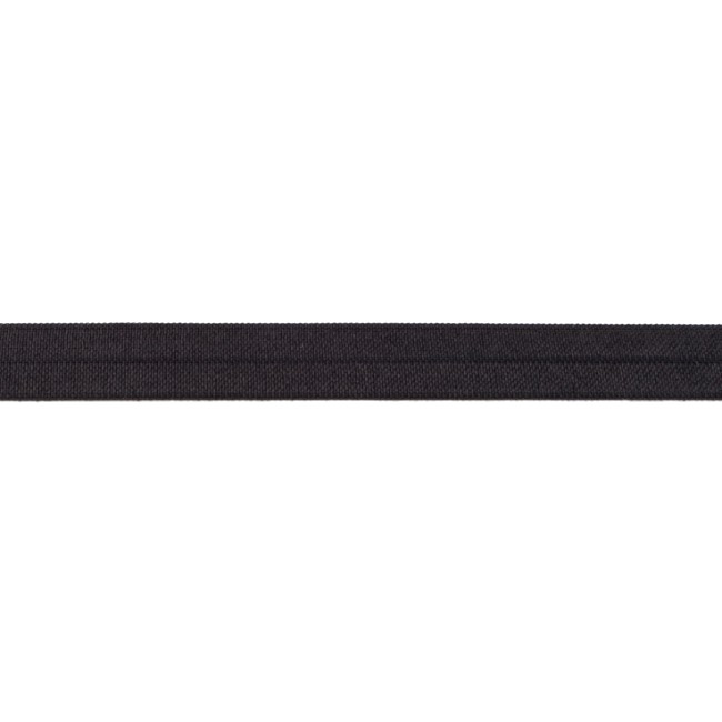 Black Foldover Elastic - 16mm X 25m