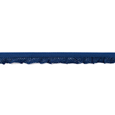 Dark Blue Ruffle Edge Elastic - 14mm X 25m
