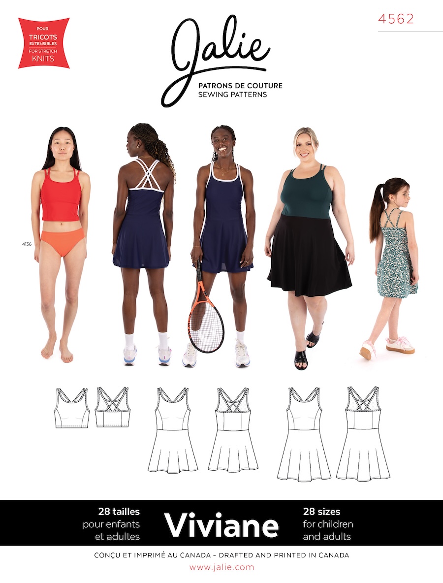 Viviane Athletic Tank And Dress Pattern By Jalie
