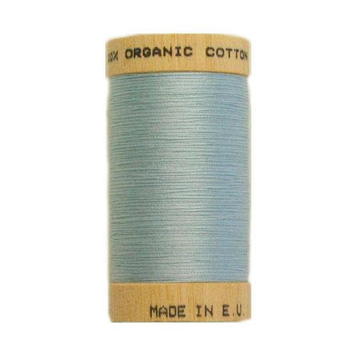 Scanfil Organic Thread 100 Metre Spool - Sky Blue