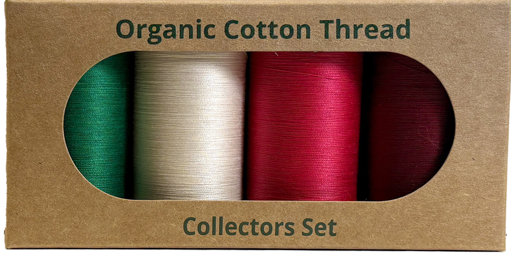 Modern Christmas Organic Cotton 50 Weight Thread Selection 457 Metre Spools