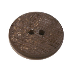 Acrylic Button 2 Hole Textured Speckle 12mm Chocolate