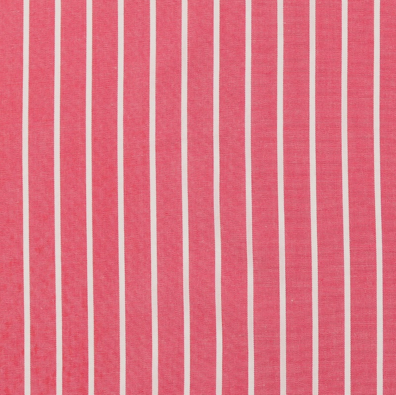 Pink Wide Striped Cotton Poplin From Jermyn By Modelo Fabrics
