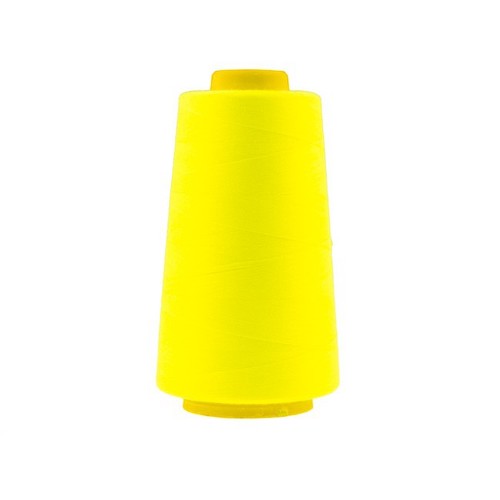 Hantex Overlocker Thread - Neon Yellow - 100% Polyester 3000 Yrds (2700+m)