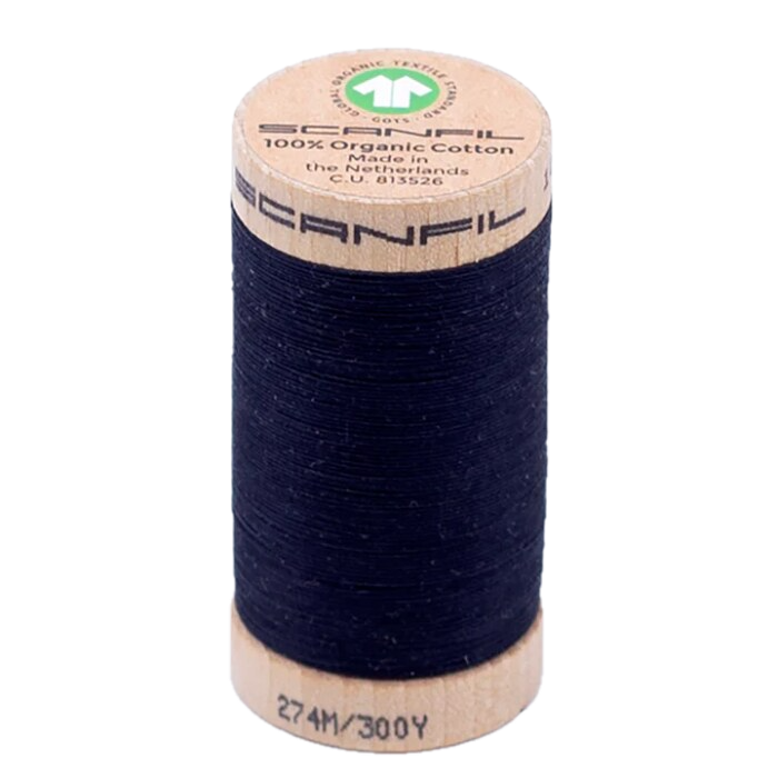 Night Sky 30/2 Weight Scanfil Organic Thread 274 Metres (300 Yards)