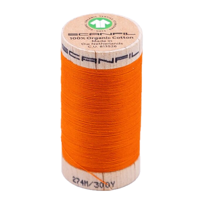 Tangelo 30/2 Weight Scanfil Organic Thread 274 Metres (300 Yards)