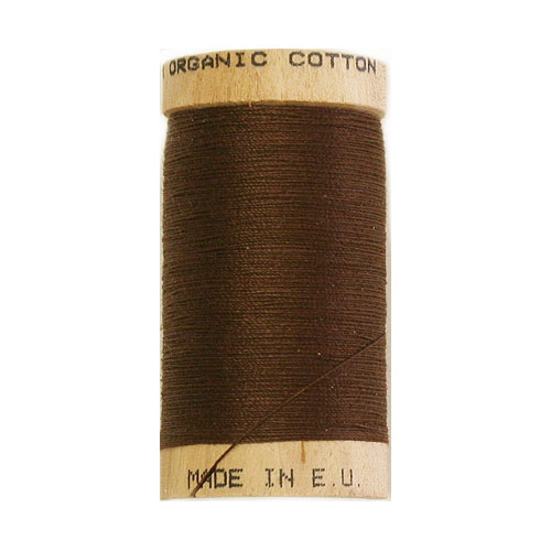 Scanfil Organic Thread 100 Metre Spool - Mid Brown