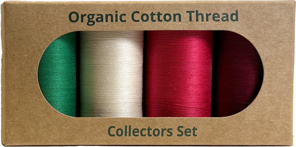 Modern Christmas Organic Cotton 30 Weight Thread Selection 274 Metre Spools