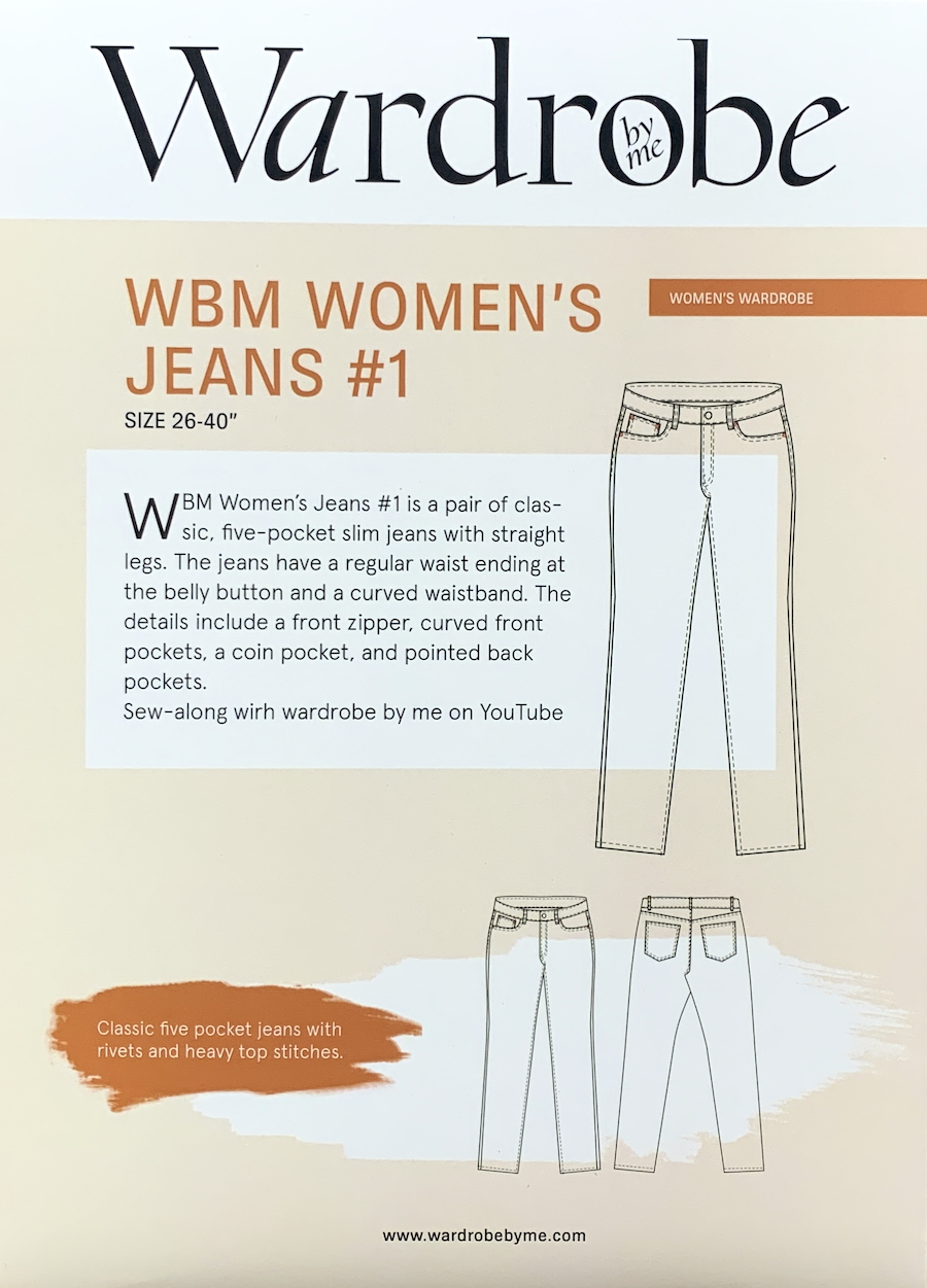 WBM Womans Jeans #1 Pattern By Wardrobe By Me