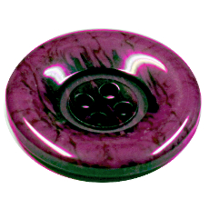 Acrylic Button 4 Hole Marbled 18mm Purple/black