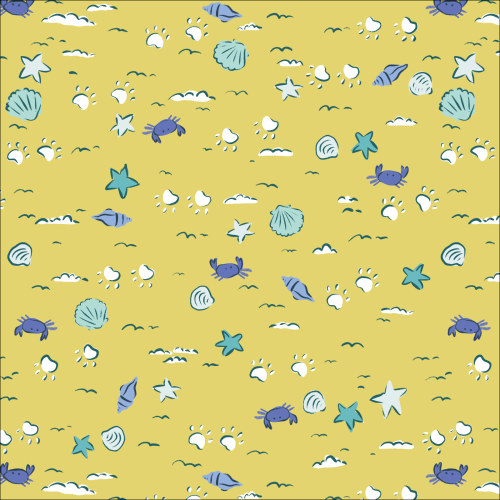 Sandy Paws from Dog Days of Summer by Krissy Mast For Cloud9 Fabrics