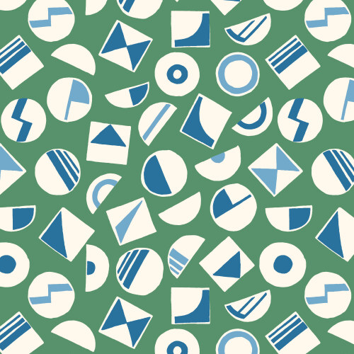 Bop in Green from Orchard Deco by Ariana Martin for Cloud9 Fabrics (Avail Mar)