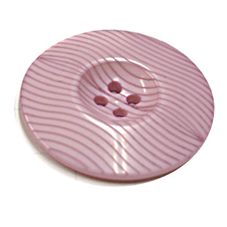 Acrylic Button 4 Hole Ridged 34mm Rose Pink