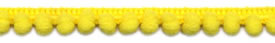 Yellow Pom Pom Trim - Baby 9mm Wide 33m Reel