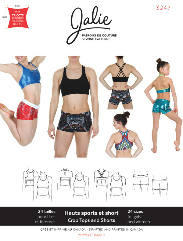 Crop Tops And Shorts Pattern by Jalie