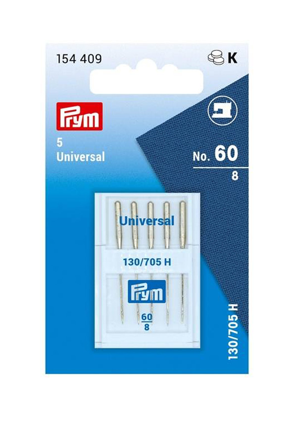 Prym Sewing Machine Needles 130/705 Universal 60/8 5 Pieces